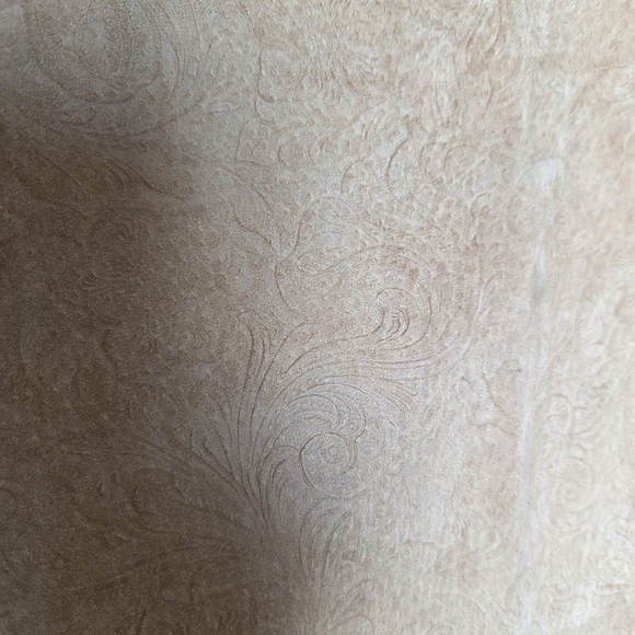 Suede Leather Pants Embossed Size 12 Approximate - Picture 4 of 16